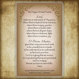 St. Francis of Assisi Holy Card