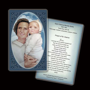 St. Gianna Molla Holy Card