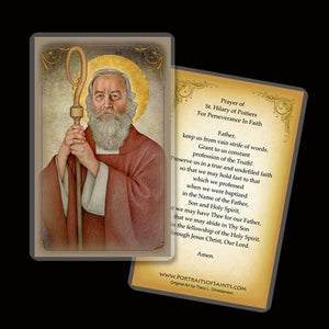 St. Hilary of Poitiers Holy Card