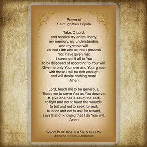 St. Ignatius of Loyola Holy Card
