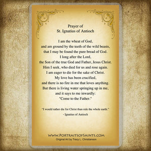 St. Ignatius of Antioch Holy Card