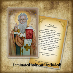 St. Ignatius of Antioch Plaque & Holy Card Gift Set
