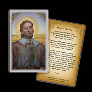 St. Isidore the Farmer Holy Card