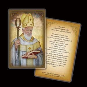 St. Isidore of Seville Holy Card