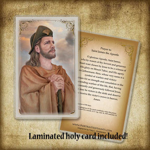 St. James the Greater Plaque & Holy Card Gift Set