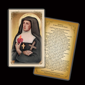 St. Jane de Chantal Holy Card