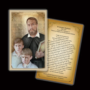 St. Jerome Emiliani Holy Card