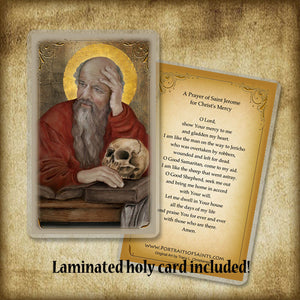 St. Jerome Plaque & Holy Card Gift Set