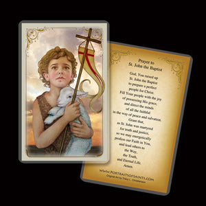 St. John the Baptist (Child) Holy Card