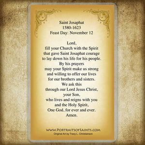 St. Josaphat Holy Card