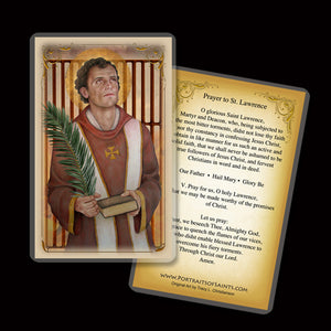 St. Lawrence of Rome Holy Card
