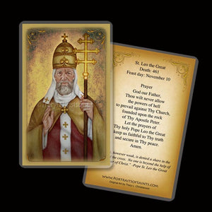 St. Leo the Great Holy Card