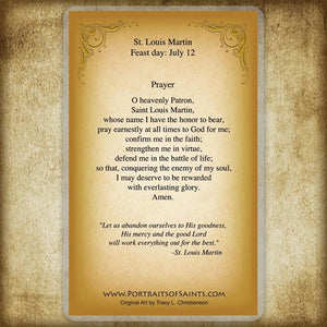 St. Louis Martin Holy Card