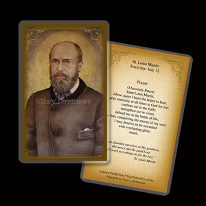 St. Louis Martin Holy Card