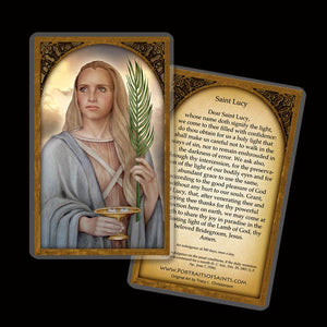St. Lucy Holy Card