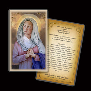 St. Lydia Purpuraria Holy Card
