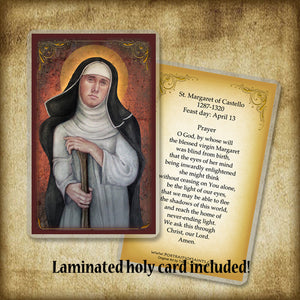 St. Margaret of Castello Pendant & Holy Card Gift Set