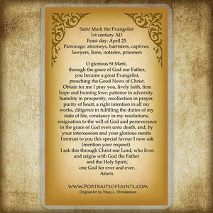 St. Mark the Evangelist Holy Card