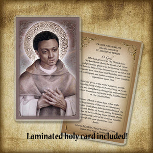 St. Martin de Porres Plaque & Holy Card Gift Set
