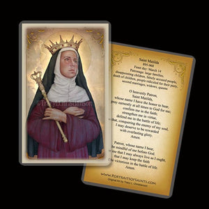 St. Matilda Holy Card
