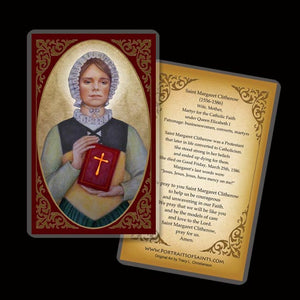 St. Margaret Clitherow Holy Card