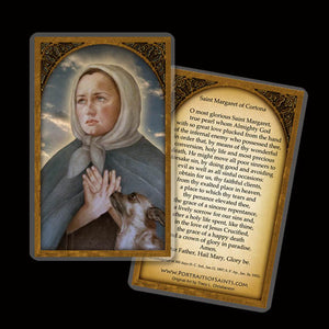 St. Margaret of Cortona Holy Card