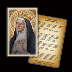 St. Margaret of Hungary Holy Card