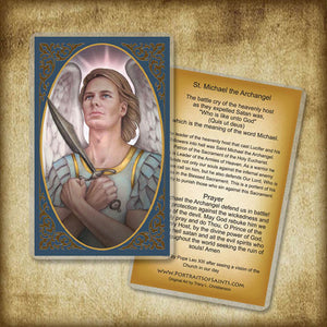 St. Michael the Archangel Holy Card