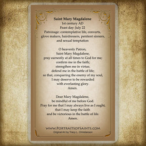 St. Mary Magdalene (A) Holy Card