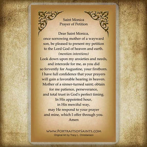 St. Monica Holy Card