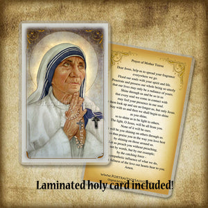 St. Mother Teresa of Calcutta (B) Plaque & Holy Card Gift Set