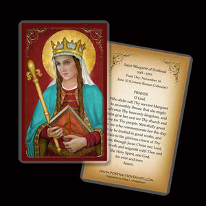 St. Margaret of Scotland Holy Card