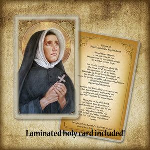 St. Madeleine Sophie Barat Plaque & Holy Card Gift Set