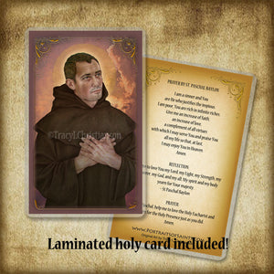 St. Paschal Baylon Plaque & Holy Card Gift Set