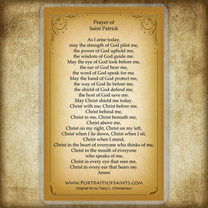 St. Patrick (B) Holy Card
