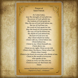 St. Patrick (B) Holy Card