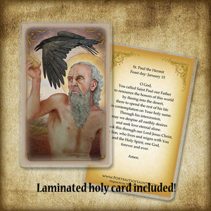 St. Paul the Hermit Plaque & Holy Card Gift Set