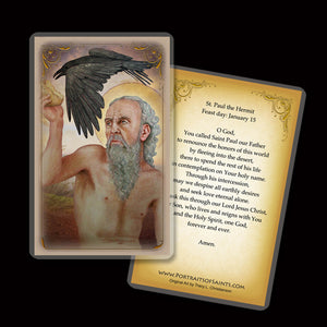 St. Paul the Hermit Holy Card