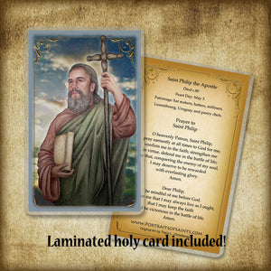 St. Philip the Apostle Plaque & Holy Card Gift Set
