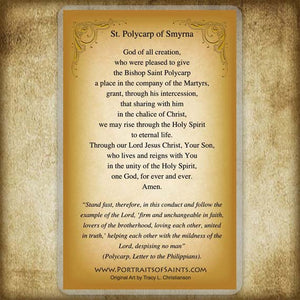 St. Polycarp Holy Card