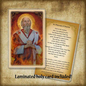 St. Polycarp Plaque & Holy Card Gift Set