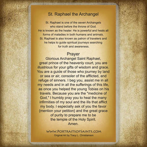 St. Raphael the Archangel Holy Card