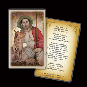 St. Roch (Rocco) Holy Card
