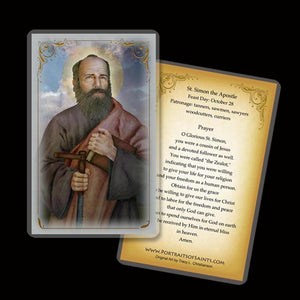 St. Simon the Apostle Holy Card