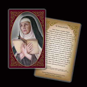 St. Teresa of Avila Holy Card