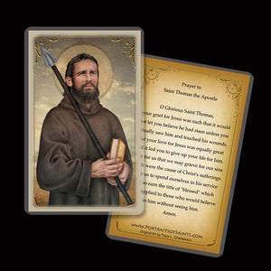 St. Thomas the Apostle Holy Card