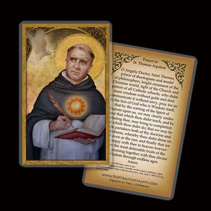 St. Thomas Aquinas Holy Card