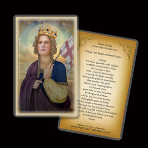 St. Ursula Holy Card