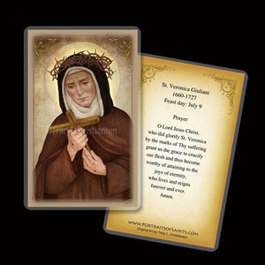 St. Veronica Giuliani Holy Card