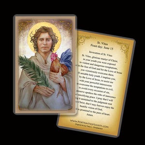 St. Vitus Holy Card